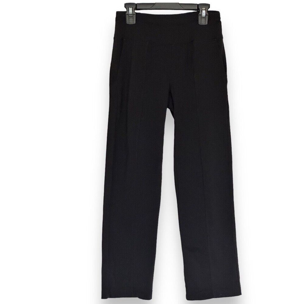 Athleta Women’s Black Mid Rise Cropped Leggings Back Zip Pocket Sz XS